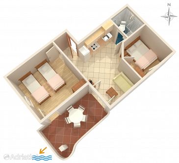 Apartment A-7505-b - Apartments Povljana (Pag) - 7505
