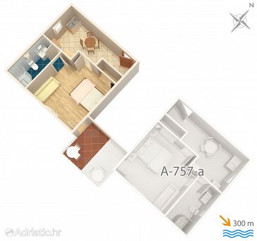 Apartment A-757-b - Apartments and Rooms Sumartin (Brač) - 757