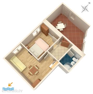 Plan Split, Plan u smještaju tipa apartment, WIFI.