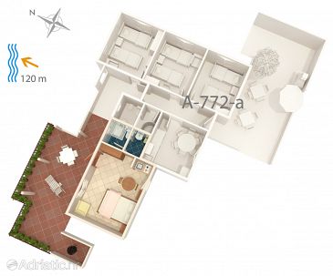 Studio flat AS-772-a - Apartments Maslinica (Šolta) - 772