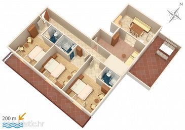 Apartment A-786-a - Apartments Marušići (Omiš) - 786