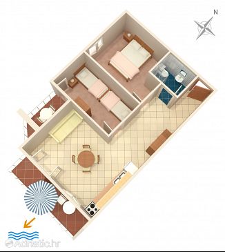 Apartment A-808-b - Apartments Tisno (Murter) - 808