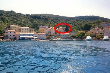 Property - Apartments 8086 Property Valun (Cres) - Accommodation 8086 - Apartments near sea with pebble beach.