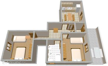 Apartment A-833-a - Apartments Kali (Ugljan) - 833