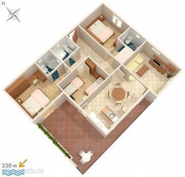 Apartment A-8335-b - Apartments Žrnovska Banja (Korčula) - 8335