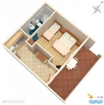 Apartment A-8341-b - Apartments Zaklopatica (Lastovo) - 8341