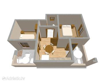 Plan Lukoran, Plan u smještaju tipa apartment, WIFI.