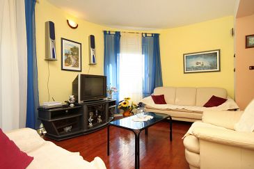 Living room Zečevo Rtić, Living room u smještaju tipa apartment, WIFI.