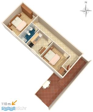 Apartment A-8475-b - Apartments Lukoran (Ugljan) - 8475