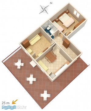 Apartment A-848-a - Apartments Turanj (Biograd) - 848