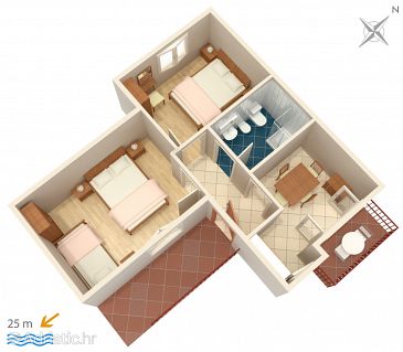 Apartment A-848-b - Apartments Turanj (Biograd) - 848