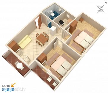 Apartment A-863-b - Apartments Biograd na Moru (Biograd) - 863