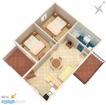 Apartment A-8679-a - Apartments Kaštel Kambelovac (Kaštela) - 8679