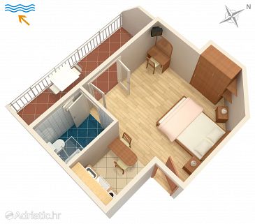 Studio flat AS-8785-a - Apartments and Rooms Hvar (Hvar) - 8785