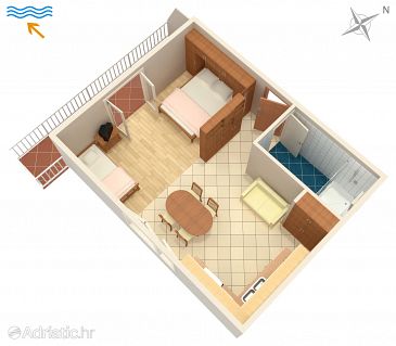Studio flat AS-8785-b - Apartments and Rooms Hvar (Hvar) - 8785