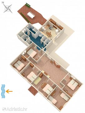 House K-8980 - Vacation Rentals Molunat (Dubrovnik) - 8980