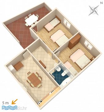 Apartment A-909-a - Apartments Savar (Dugi otok) - 909