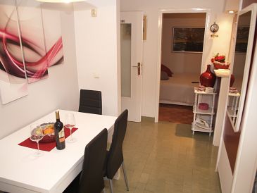 Dining room Korčula, Dining room u smještaju tipa apartment, dostupna klima i WIFI.