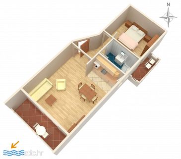 Apartment A-9349-b - Apartments Novalja (Pag) - 9349
