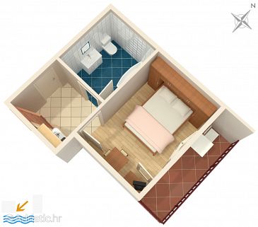 Studio flat AS-946-f - Apartments Duće (Omiš) - 946