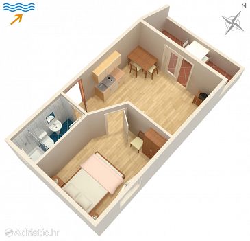 Apartment A-994-c - Apartments and Rooms Zaklopatica (Lastovo) - 994