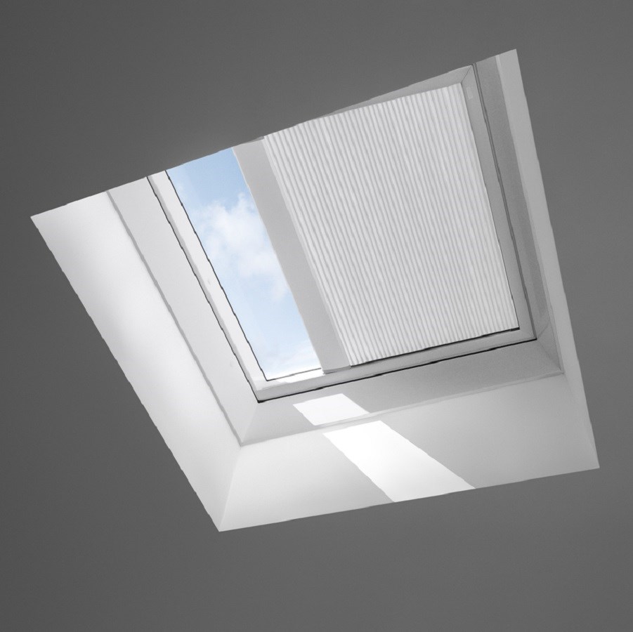 VELUX® Flat Roof (FSK) Energy Solar Blinds 1045 White