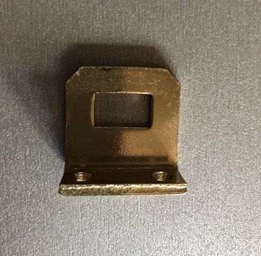 Brass Effect Pleated Blind Fixed Handle (A)