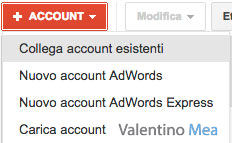 collegare account AdWords al Centro Clienti