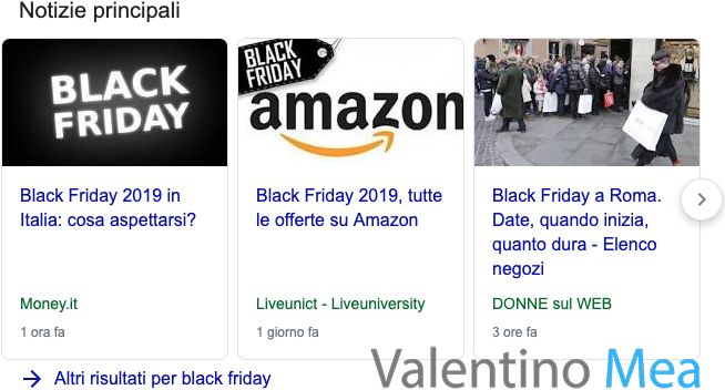 Carosello notizie di Google