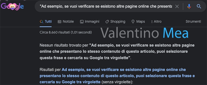 Trovare contenuti copiati con gli Operatori di Ricerca
