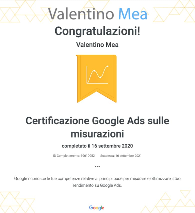 Certificazione Google Ads Specialist