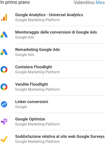 tag predefiniti Google Tag Manager