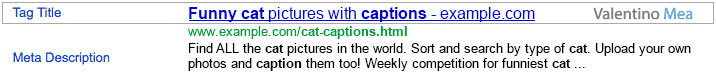 esempio tag title