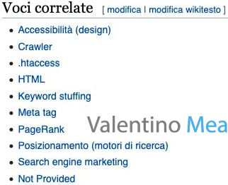 Wikipedia voci correlate