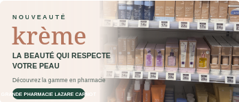 Krème arrive à la Grande Pharmacie Lazare Carnot à Toulon 🌿