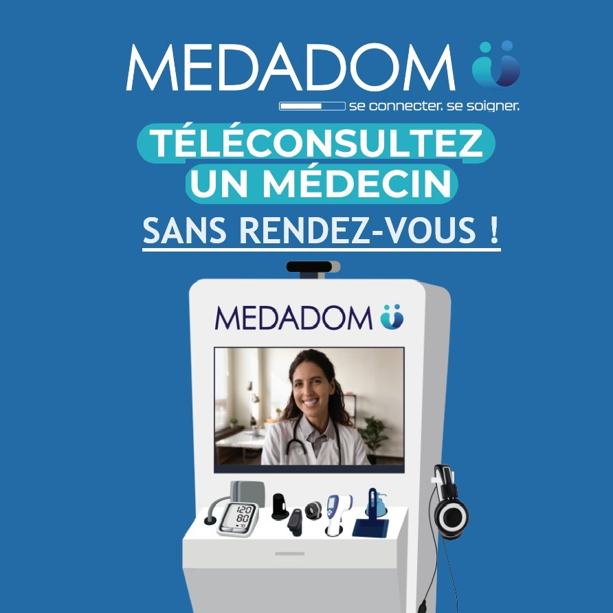 Borne de Téléconsultation sans rendez-vous