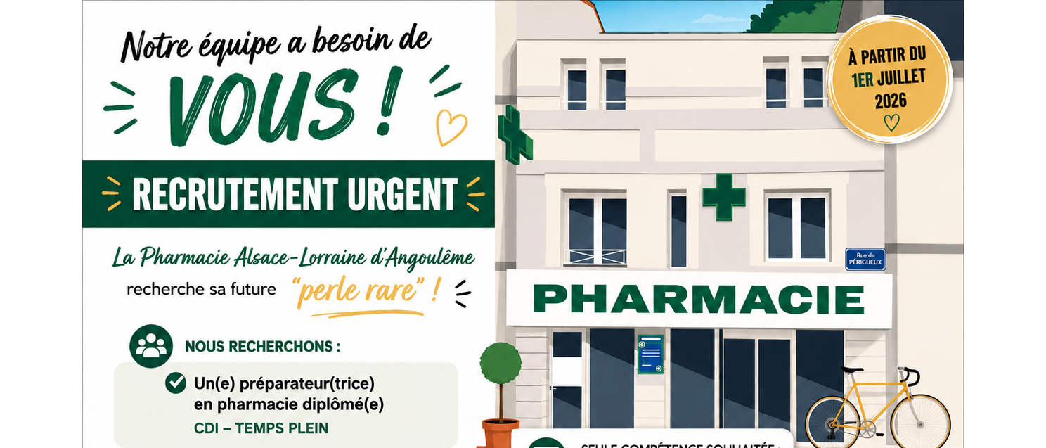 nous recrutons !!!