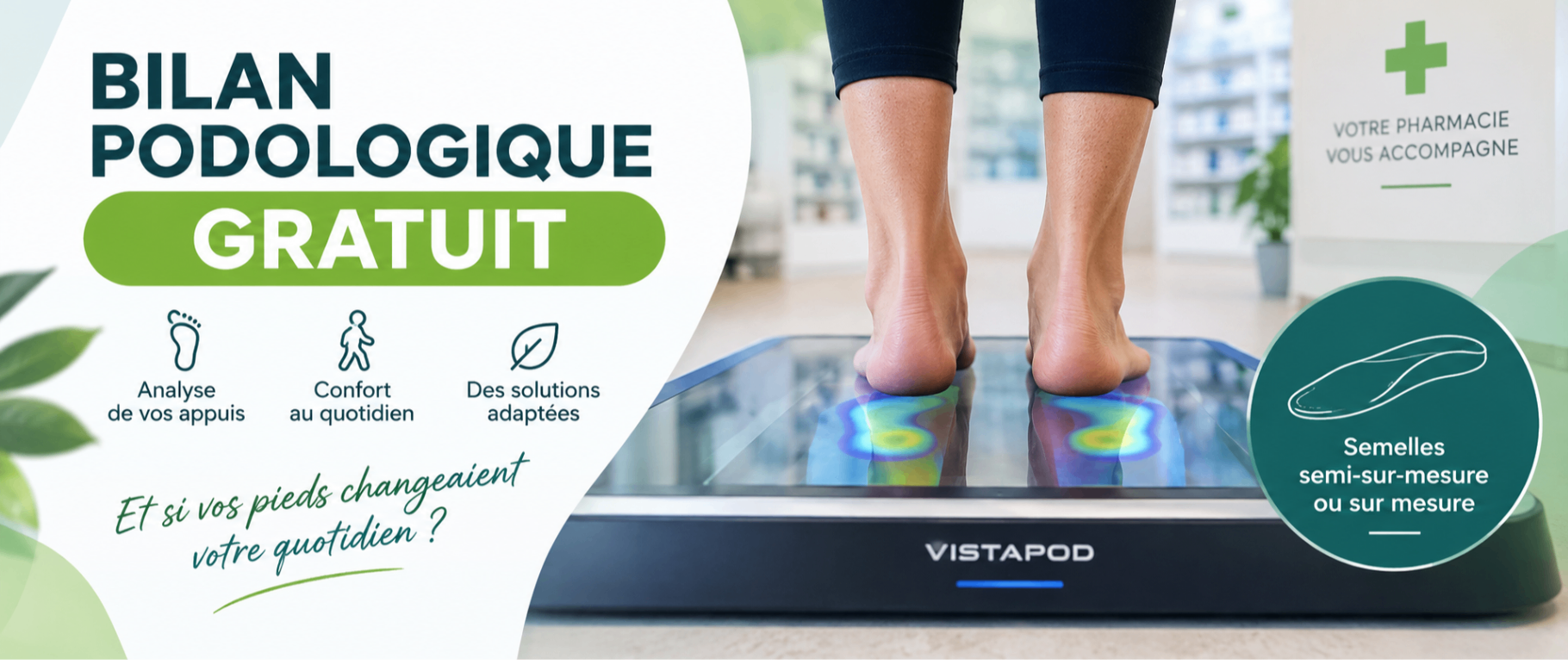 Bilan podologique GRATUIT à la Pharmacie Alsace Lorraine