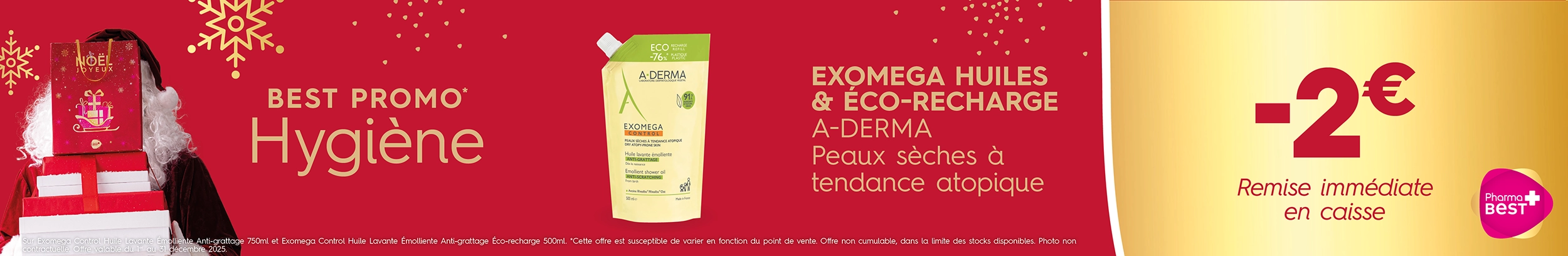 EXOMEGA HUILES & ÉCO-RECHARGE A-DERMA C&C