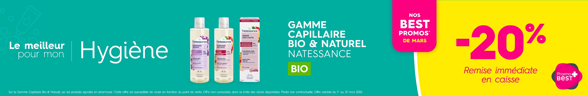 GAMME CAPILLAIRE BIO & NATUREL NATESSANCE