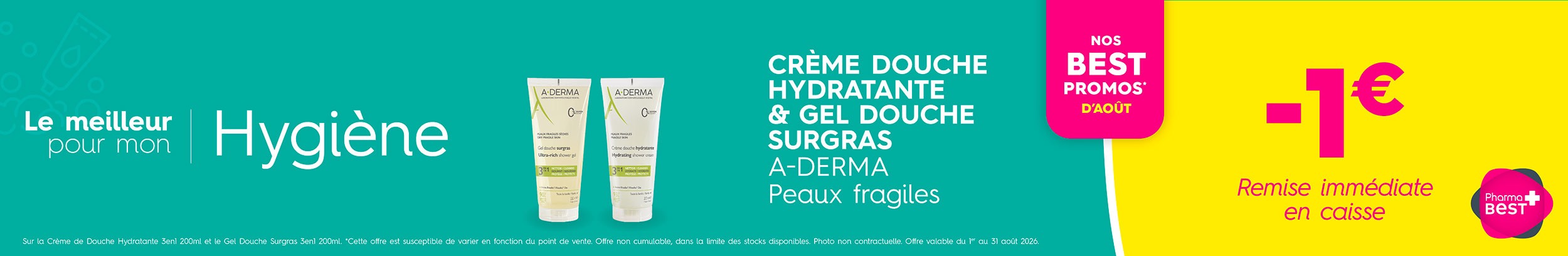 CRÈME DOUCHE HYDRATANTE & GEL DOUCHE SURGRAS A-DERMA