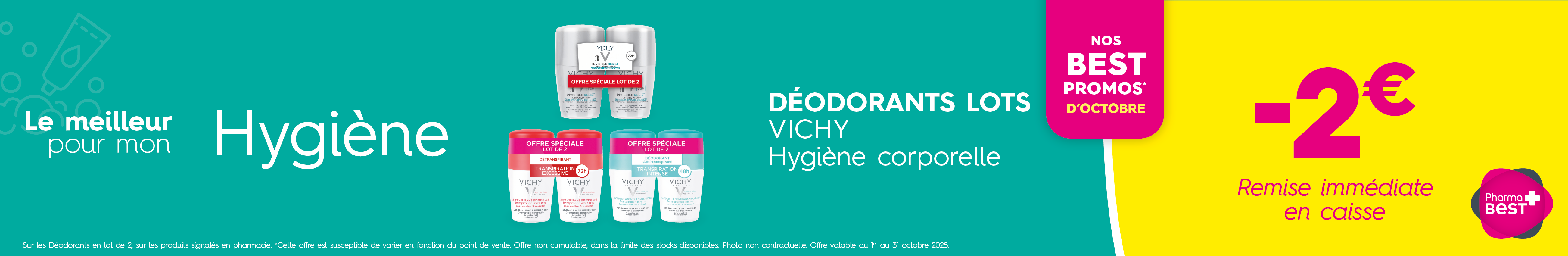 DÉODORANTS LOTS VICHY