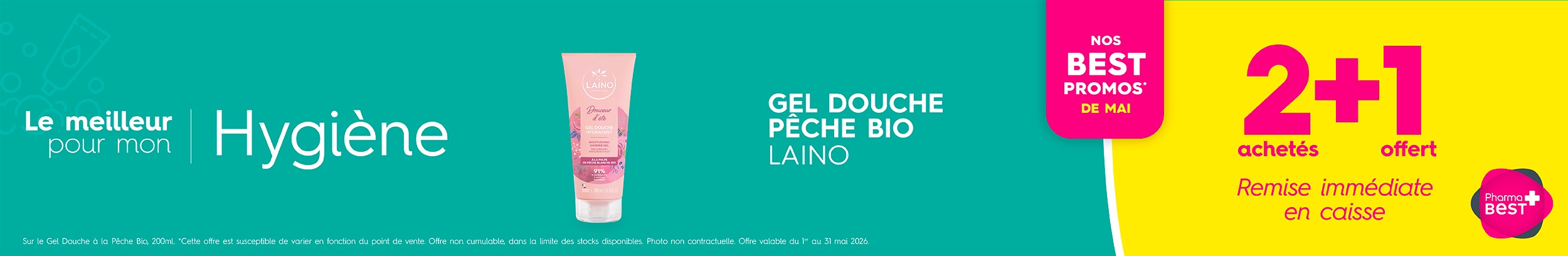 GEL DOUCHE PÊCHE BIO LAINO c&c