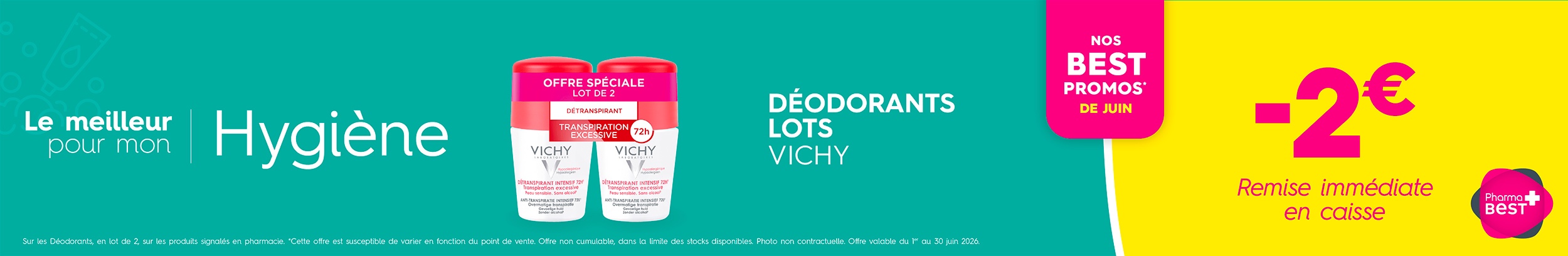 DÉODORANTS LOTS VICHY
