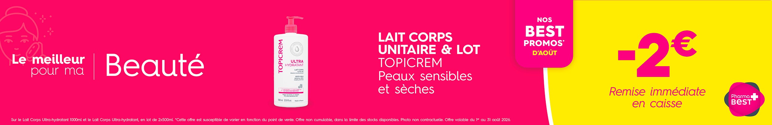LAIT CORPS UNITAIRE & LOT TOPICREM