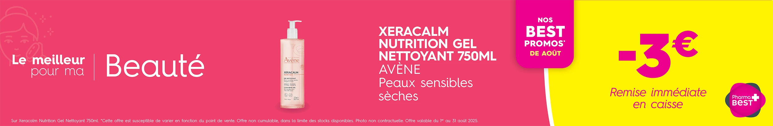 XERACALM NUTRITION GEL NETTOYANT 750ML AVÈNE