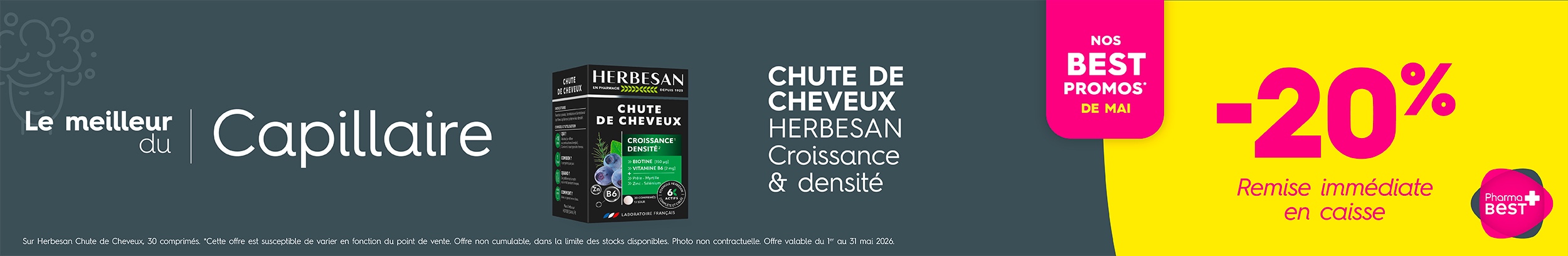 CHUTE DE CHEVEUX HERBESAN C&C