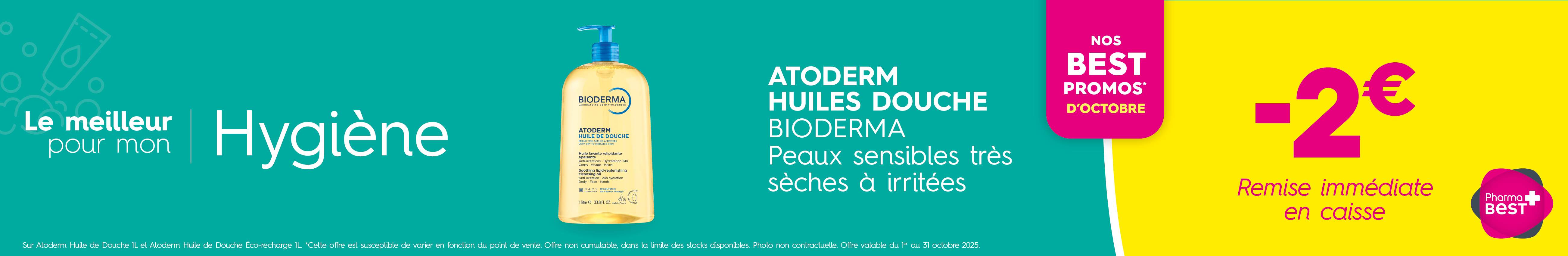 ATODERM HUILES DOUCHE BIODERMA