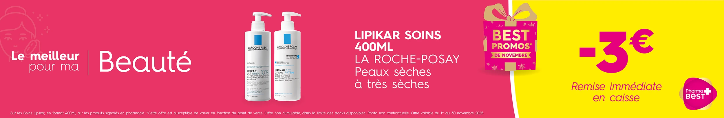 LIPIKAR SOINS 400ML LA ROCHE-POSAY C&C