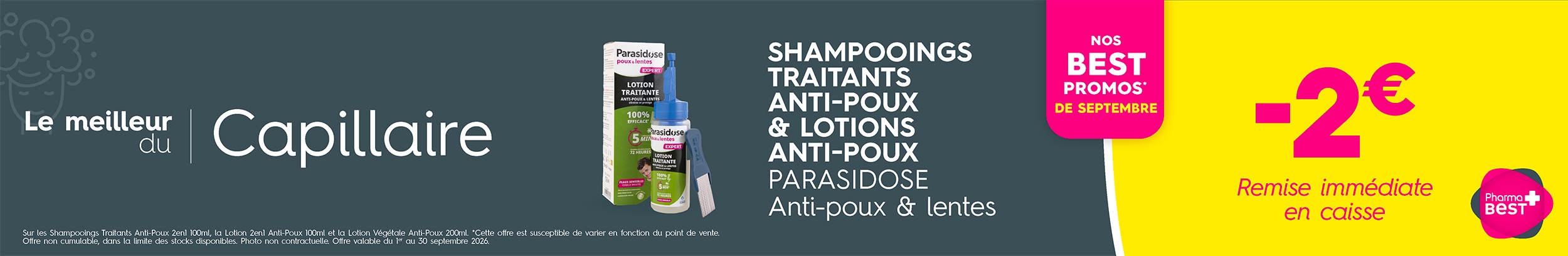 SHAMPOOINGS TRAITANTS ANTI-POUX C&C & LOTIONS ANTI-POUX PARASIDOSE